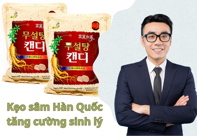 Kẹo sâm Hàn Quốc tăng cường sinh lý