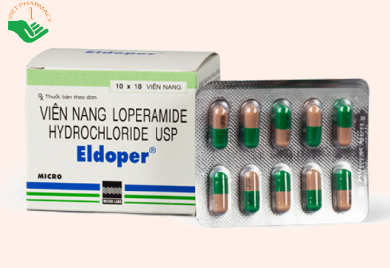 Thuốc Eldoper điều trị tiêu chảy (10 vỉ x 10 viên)