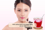 Cách uống nước lá tía tô làm sáng da tại nhà
