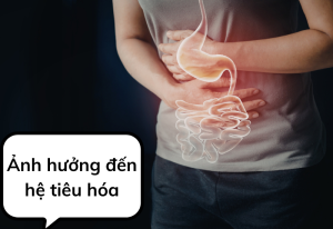 Ảnh hưởng đến hệ tiêu hóa