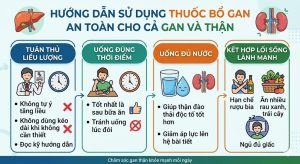 Cách sử dụng thuốc bổ gan an toàn cho cả gan và thận