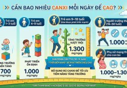 Cần bao nhiêu canxi mỗi ngày để cao