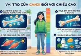 Canxi có vai trò gì đối với chiều cao
