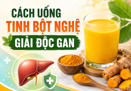Cách uống tinh bột nghệ giải độc gan đúng cách và những lưu ý cần biết
